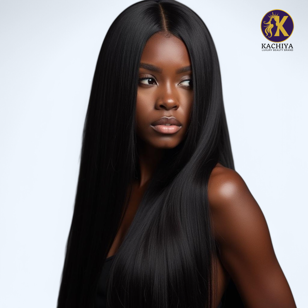 Bone Straight Raw Human Hair Wig – Sleek & Silky