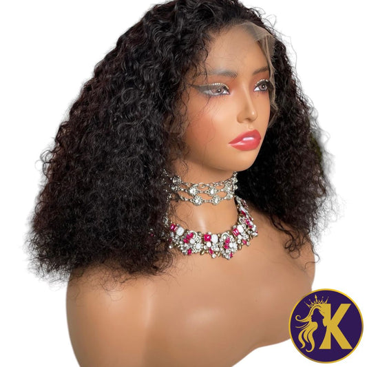 Burmese Curly Raw Human Hair Wig – Full & Voluminous Curls