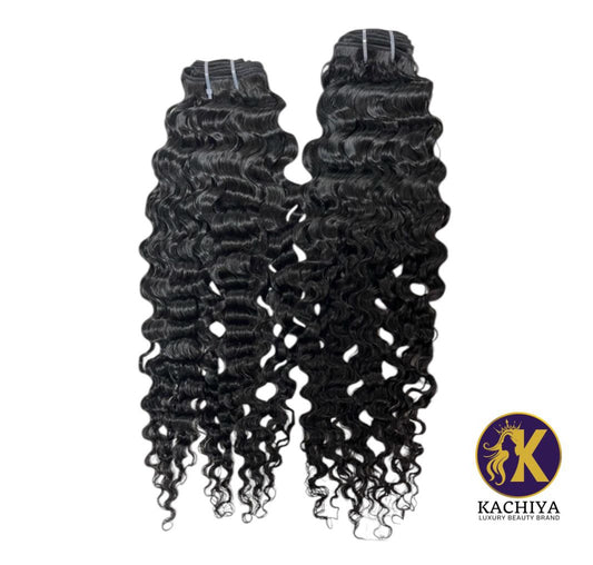 Deep Wave Raw Human Hair Bundles – Lush & Voluminous