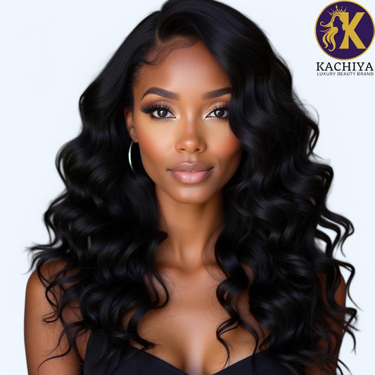 Body Wave Raw Human Hair Wig– Soft & Bouncy