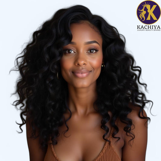 Loose Wave Raw Human Hair Wig – Soft, Flowing Waves