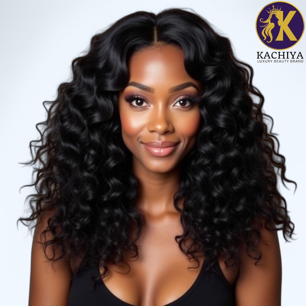 Loose Curly Raw Human Hair Wig – Soft, Defined Curls