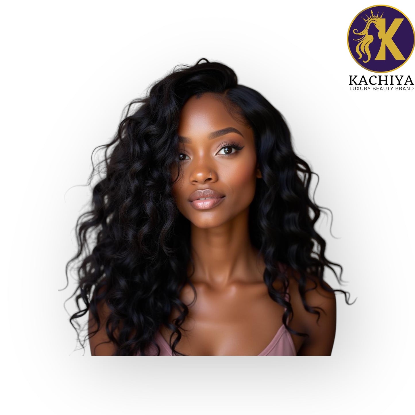 Loose Curly Raw Human Hair Wig – Soft, Defined Curls