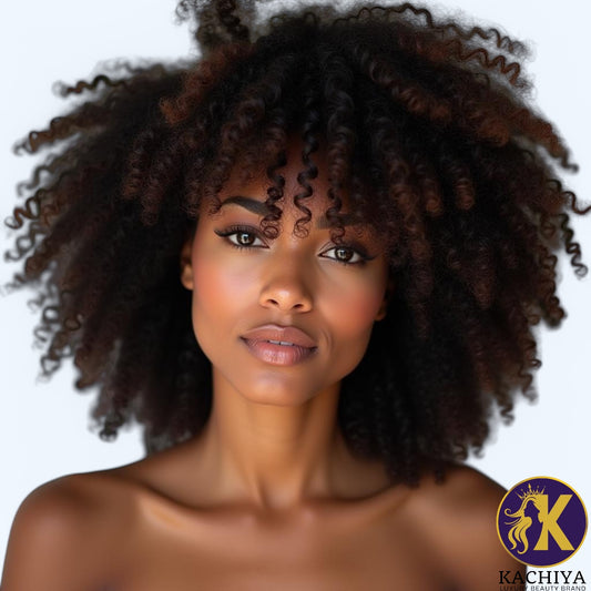 Kinky Curly Raw Human Hair Wig – Natural Texture